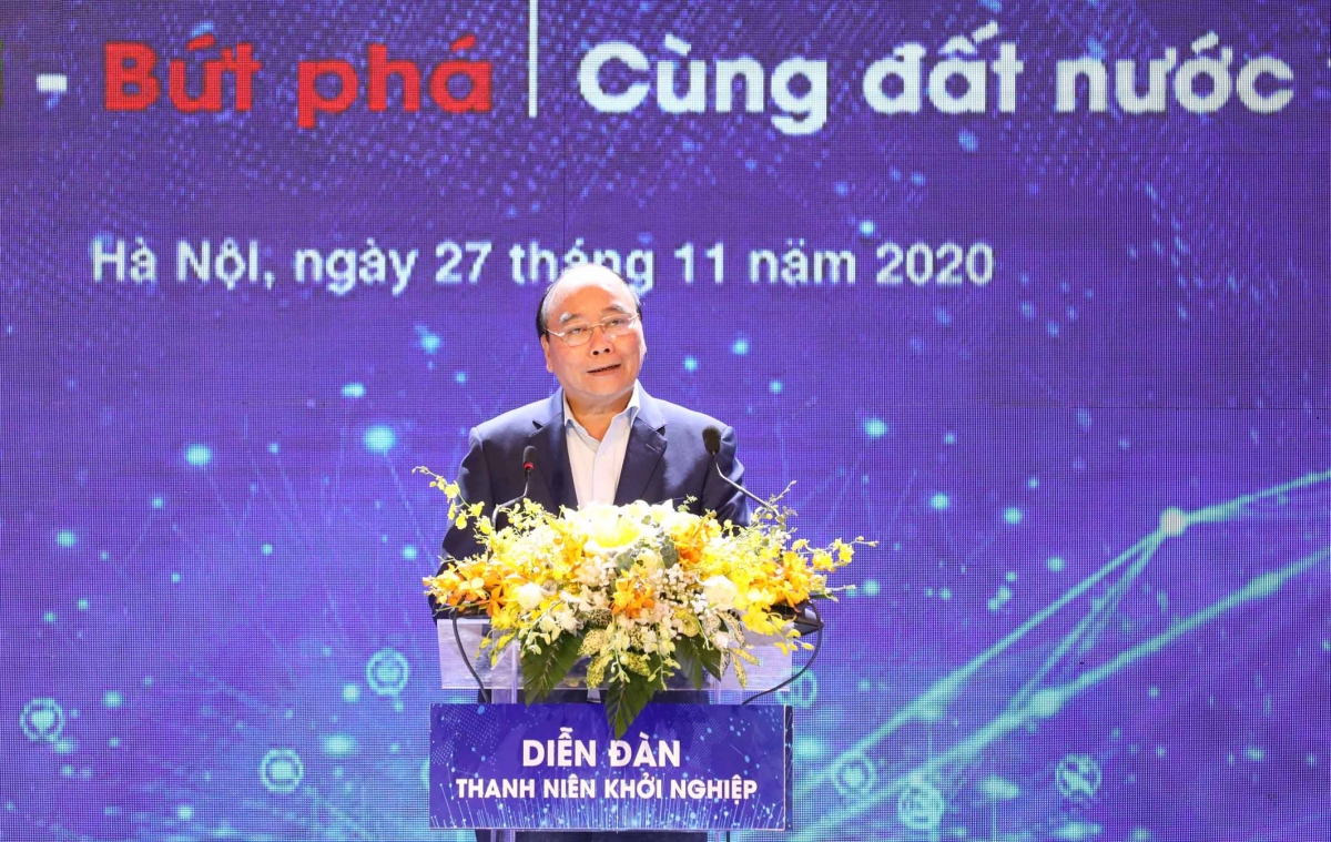 Thủ tướng Nguyễn Xuân phúc dự Diễn đàn Thanh niên khởi nghiệp 2020